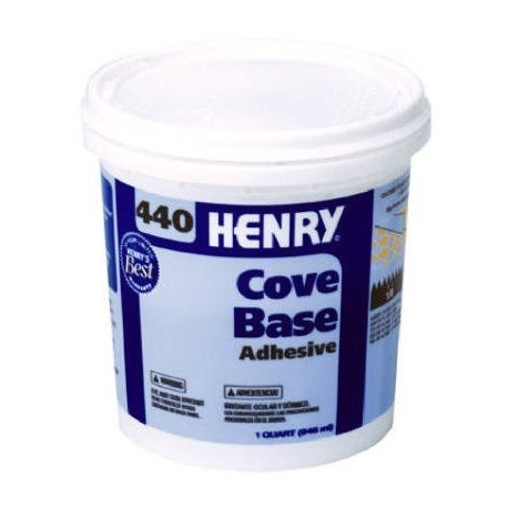 Henry 555062 440 Cove Base Adhesive, 1 Qt