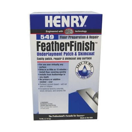 Henry 603033 549 FeatherFinish Underlayment Patch & Skimcoat, 7 Lbs