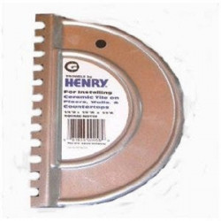 Henry 608622 Square Notch G Trowel, 1/4 x 1/4 x 1/4 in.
