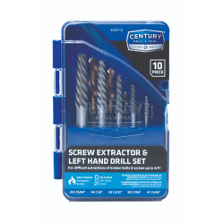 Century Drill & Tool 88710 Screw Extractor & Drill Bit Set, 10-Pcs.