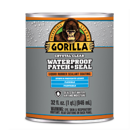 Gorilla 105341 Waterproof Patch & Seal, Clear, 32-oz. Liquid