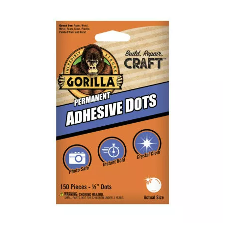Gorilla 104905 Gorilla Permanent Adhesive Dots