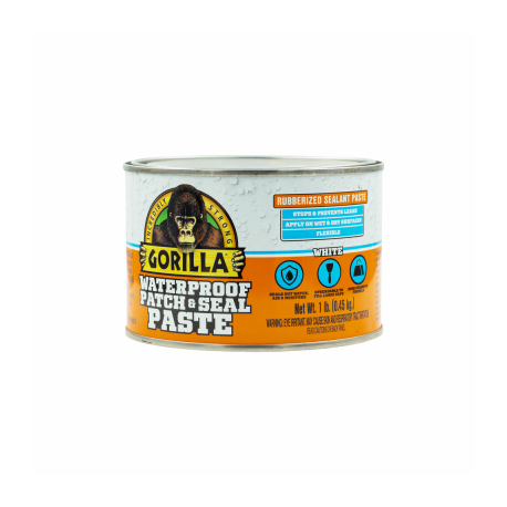 Gorilla 109406 Waterproof Patch & Seal Paste, White, 1 Lb.
