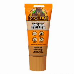 Gorilla 112125 Wood Filler, Golden Oak, 6 oz. Tube