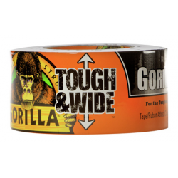 Gorilla 106425 Tough & Wide Tape, Black, 2.88" x 25-Yd.