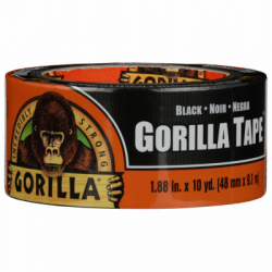 Gorilla 105631 Tape, Black, 10-Yds.