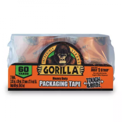 Gorilla 6030402 Gorilla Heavy Duty Packaging Tape Tough & Wide Refills,2 Pcs
