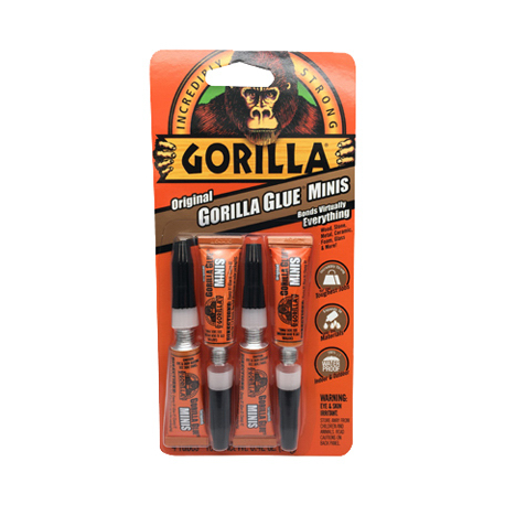 Gorilla 5000503 Original Gorilla Glue Minis, 3g Tubes, 4-Ct.