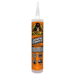 Gorilla 8010003 Heavy-Duty Construction Adhesive, 9-oz. Cartridge