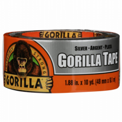 Gorilla 105463 Tape, Silver, 10-Yds.