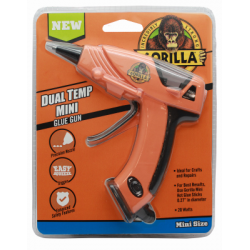 Gorilla 8401502 Mini Glue Gun, Dual-Temp