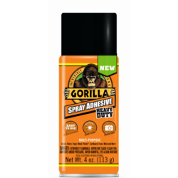 Gorilla 6346502 Spray Adhesive, Heavy-Duty, 4-oz.