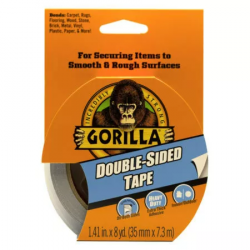 Gorilla 100925 Gorilla Double-Sided Tape, 1.41" x 8 YD