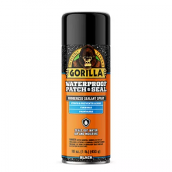Gorilla 104052 Gorilla Waterproof Patch & Seal Spray Black, 16-oz.
