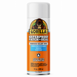 Gorilla 104054 Rubberized Waterproof Patch & Seal, White, 14-oz. Spray