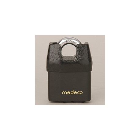 Medeco 5452 54525R0-P KA High Security Shrouded Padlock with 5/16" Shackle Diameter, Key-In-Knob Cylinder