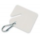 Lucky Line 2592830 259 Numbered Square Slotted Cabinet Tags - White