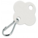 Lucky Line 257 Shamrock Cabinet Tags - White