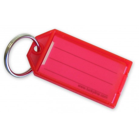 Lucky Line 26010 1" Solid Brass Key Tag with 1 Hole 100 Per Display Box