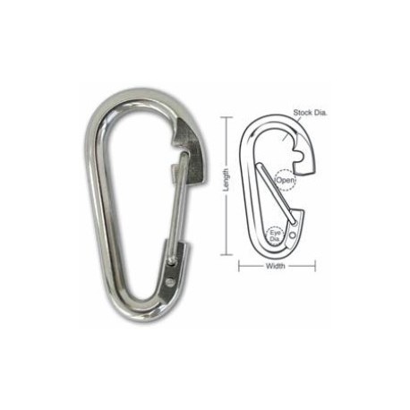 A561 A562 A562C Tough Links Stainless Carabiner Snaps, Wire Gate