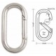 A541 Tough Links Extra Large Oval Interlocking Carabiner Snaps