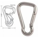 A549 A550 A551C A551 A552 Tough Links Stainless Interlocking Carabiner Snaps