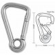 A553 A554 A555 Tough Links Stainless Carabiner Snaps, with Eyelet