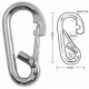 A563 A564 A563C A565 A566 Tough Links Oval Stainless Loop Spring Carabiner Snaps, Wire Gate