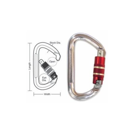 A540 Stainless Steel Interlocking Snap Carabiner  275 KGS Load Rated-Free Post 