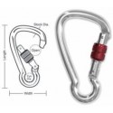 A575 A578 A575C A581 Tough Links Locking Spring Carabiner Snaps, Screw Lock