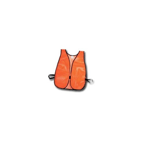 Mutual Industries 16300-1 1630 Non-ANSI High Visibility Soft Mesh Safety Vest - Plain