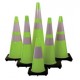 Mutual Industries 17717-28-7 17716 High Quality Lime Green Traffic Cones - Multiple Sizes Available
