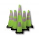 Mutual Industries 17716 High Quality Lime Green Traffic Cones - Multiple Sizes Available