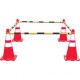 Mutual Industries Mutual Industries 17727 Retractable Cone Bar Traffic Safety Barricade