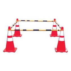 Mutual Industries Mutual Industries 17727 Retractable Cone Bar Traffic Safety Barricade