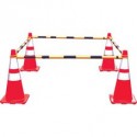 Mutual Industries 17727-45-10 Mutual Industries 17727 Retractable Cone Bar Traffic Safety Barricade