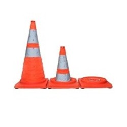 Mutual Industries 17714 Collapsible Traffic Safety Cones with Carrying Case