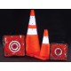 Mutual Industries 17714 Collapsible Traffic Safety Cones with Carrying Case