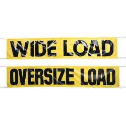 Mutual Industries 14990 Wide Load / Oversized Load Double-Sided Heavy Duty Banner