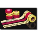 Mutual Industries 17771-39-3000 Repulpable Barricade Tape (100% cotton)