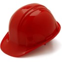 Mutual Industries 50200-41-0 4-Point Ratchet Suspension Construction Hard Hat / Helmet