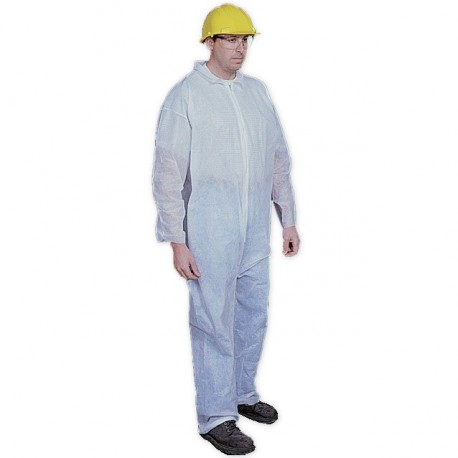 Mutual Industries 13900-10-5 13900 Disposable White Cleanroom Coverall