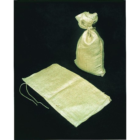 Mutual Industries 14974-14 10oz Burlap Sand Bags with Jute Drawstring