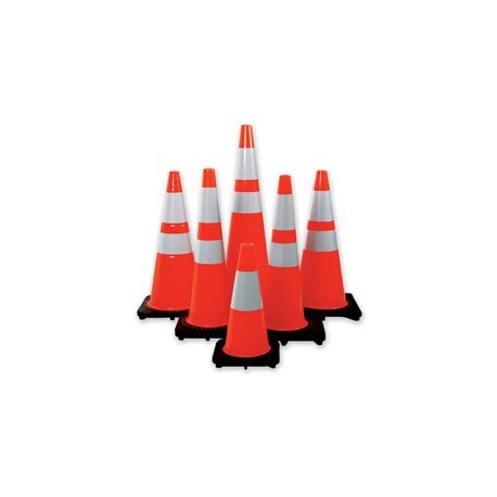Mutual Industries 17721-28-7 17720 High Quality Orange Traffic Cones - Multiple Sizes Available