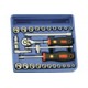 Genius Tools TW-227MS 27PC 1/4" Dr. Metric & SAE Hand socket set