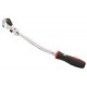 Genius Tools 383383S 3/8" Dr. Bent Handle Flex Head Ratchet w/ comfort handle