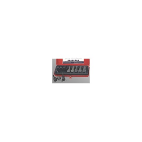 Genius Tools TH-408MD TH-408S 8PC 1/2" Dr. SAE Hex Head Driver Set