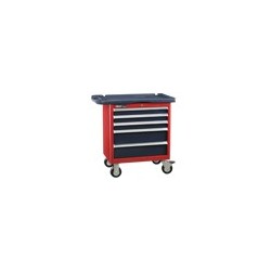Genius Tools TS-465P 5 Drawers Roller Cabinet
