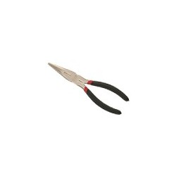 Genius Tools 550804 Chain Nose Pliers with Cutter 8"L