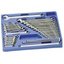 Genius Tools MS-035S 35PC SAE Combination Ratcheting Wrench Set